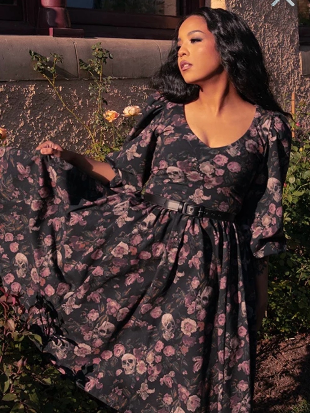 La Femme En Noir Decayed Beauty Dark Forest Dress